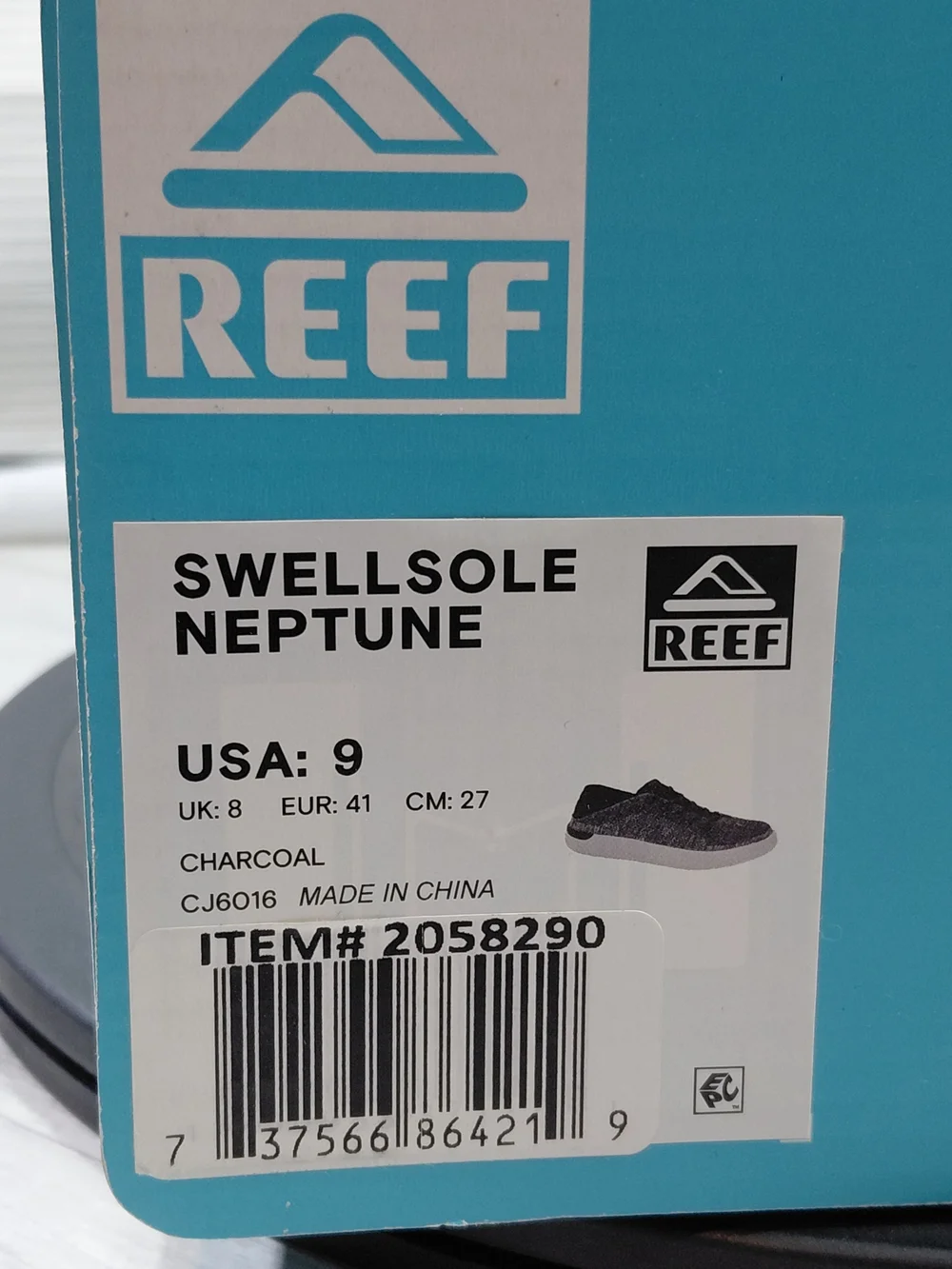NWT Reef Men Swell Sole Gray Knit Casual Sneakers - Ridiculously Comfortable M9
